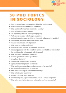 sociology phd writing sample