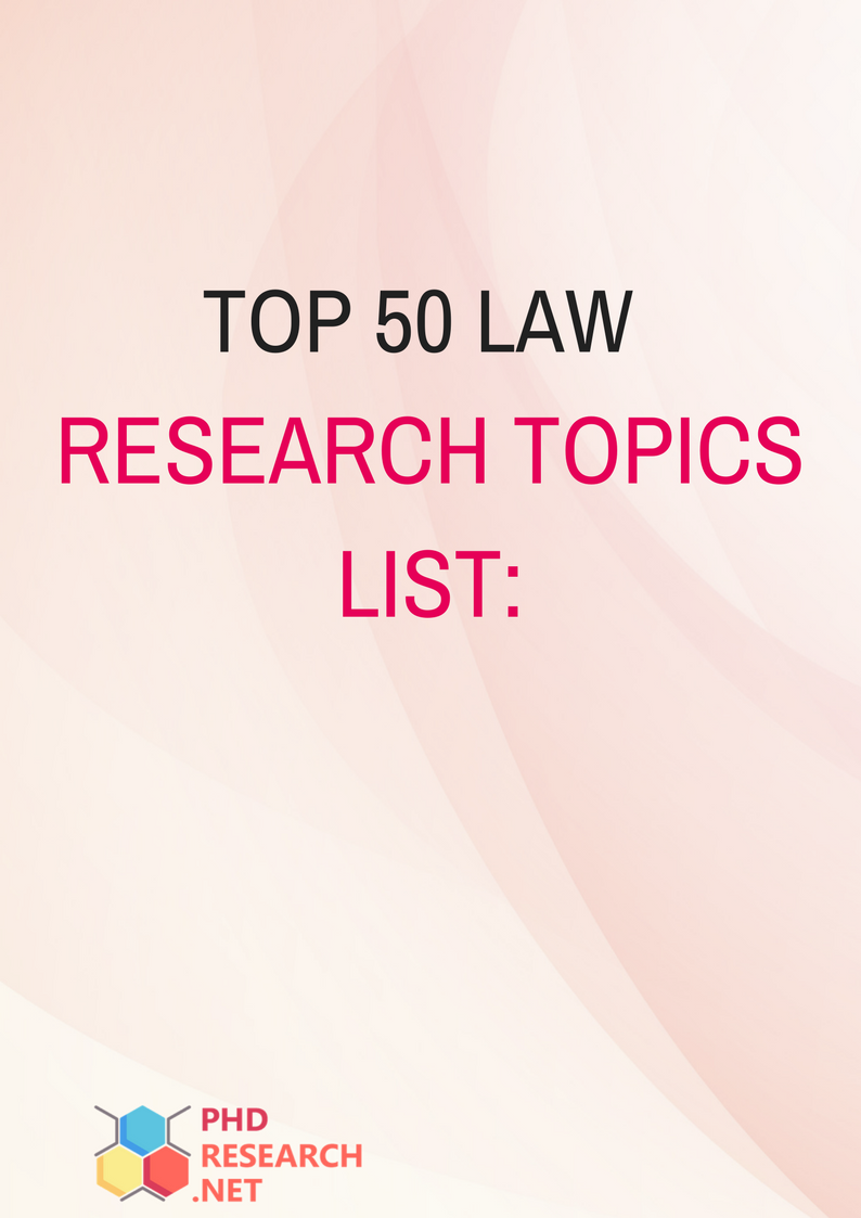 phd law research topics